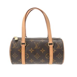 ルイヴィトン(LOUIS VUITTON)のルイヴィトン モノグラム ミニパピヨン 19cm ハンドバッグ ブラウン(ハンドバッグ)