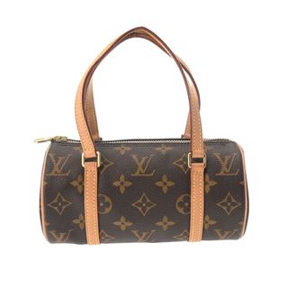 ルイヴィトン(LOUIS VUITTON)のルイヴィトン モノグラム ミニパピヨン 19cm ハンドバッグ ブラウン(ハンドバッグ)