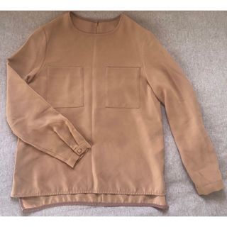 デミルクスビームス(Demi-Luxe BEAMS)のDemi-Luxe BEAMS 長袖ブラウス　キャメル(シャツ/ブラウス(長袖/七分))