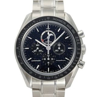 オメガ(OMEGA)のオメガ OMEGA スピードマスター プロフェッショナル ムーンフェイズ 44.25 MM 311.30.44.32.01.001 ブラック文字盤 中古 腕時計 メンズ(腕時計(アナログ))