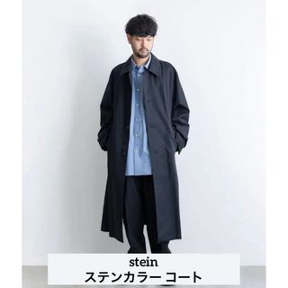 シュタイン(stein)のstein OVERLAPPED BALMACAAN COAT Sサイズ　黒(ステンカラーコート)