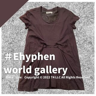 E hyphen world gallery - イーハイフンワールドギャラリー 半袖 ワンピース トップス  ✓2065