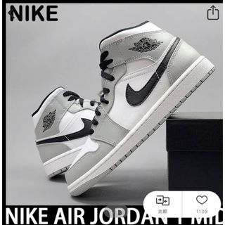 ジョーダン(Jordan Brand（NIKE）)のNIKE air jordan1 mid(スニーカー)