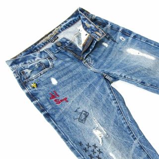 アメリカンイーグル(American Eagle)のアメリカンイーグルSKINNY▼ペイントクラッシュ加工▼28▼ウエスト約78cm(デニム/ジーンズ)