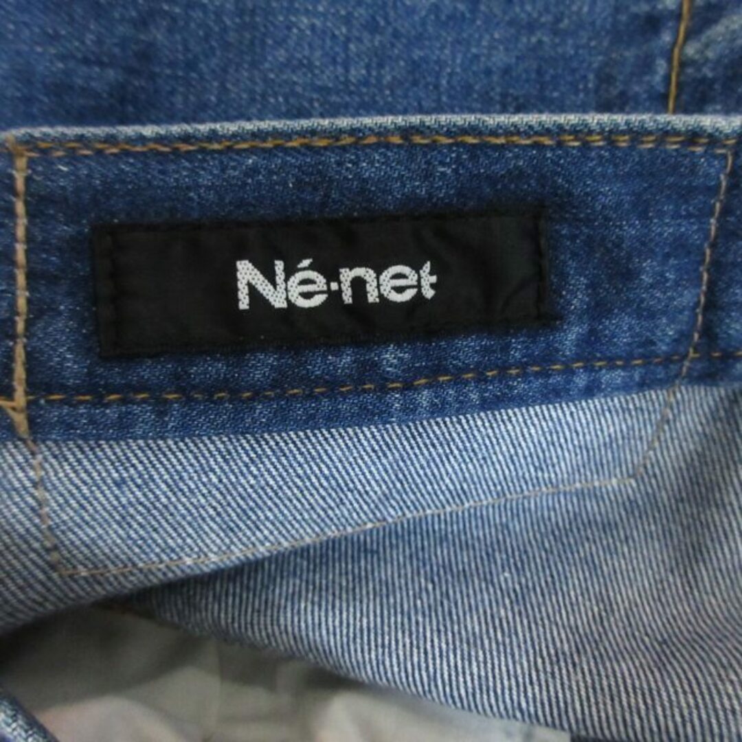 Ne-net(ネネット)のネネット Ne-net デニムパンツ ジーパン パッチワーク Sサイズ相当 レディースのパンツ(デニム/ジーンズ)の商品写真