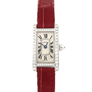 カルティエ(Cartier)のカルティエ ミニタンクアメリカン WG/D WB710015 WG クォーツ(腕時計)