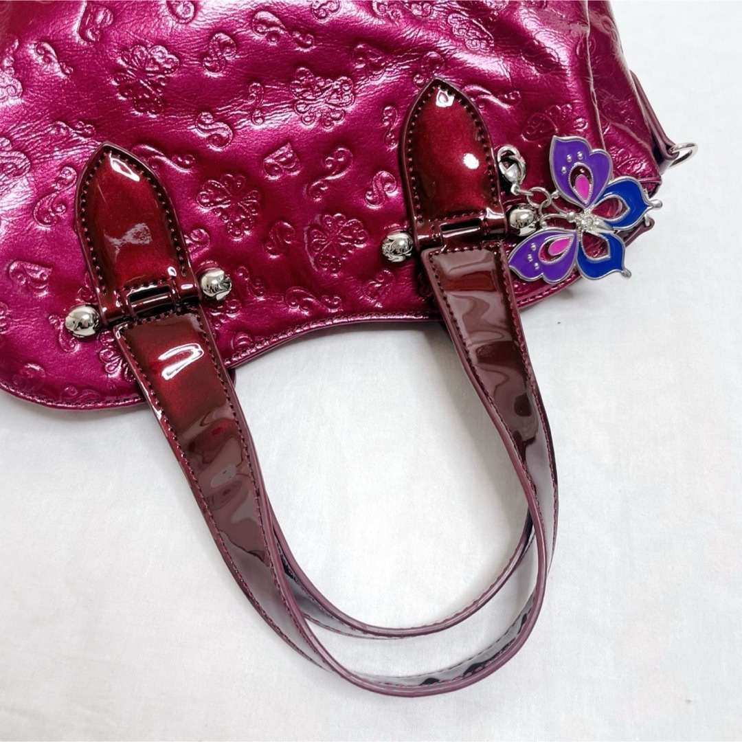 ANNA SUI(アナスイ)の美品 ANNA SUI アナスイ エリス 2wayショルダーバッグ チャーム付き レディースのバッグ(ショルダーバッグ)の商品写真