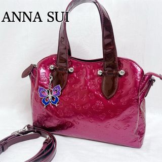 アナスイ(ANNA SUI)の美品 ANNA SUI アナスイ エリス 2wayショルダーバッグ チャーム付き(ショルダーバッグ)