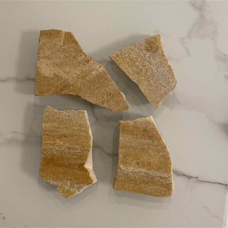 カナリアクォーツ石 500g  天然石 自然石 砂岩アクアリウム水槽のレイアウト(アクアリウム)