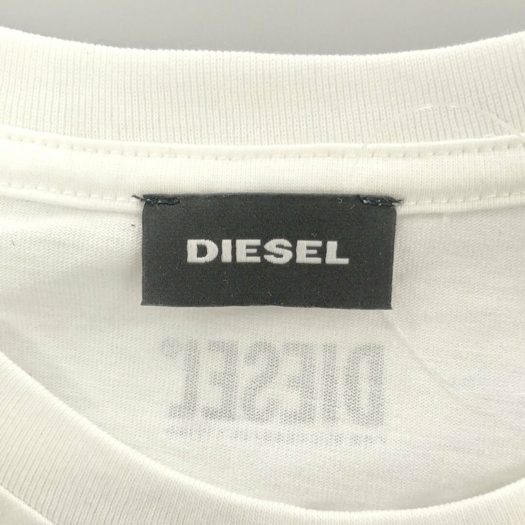 DIESEL(ディーゼル)のDIESEL ディーゼル ドッキングメタルロゴTシャツ  ホワイト S メンズのトップス(Tシャツ/カットソー(半袖/袖なし))の商品写真