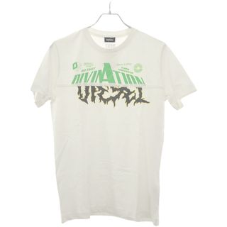 ディーゼル(DIESEL)のDIESEL ディーゼル ドッキングメタルロゴTシャツ  ホワイト S(Tシャツ/カットソー(半袖/袖なし))