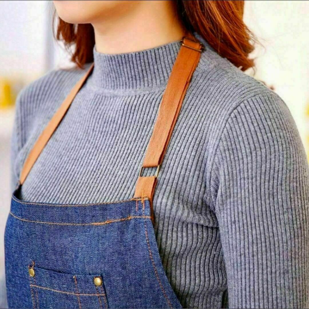 エプロン デニム キッチン ガーデニング denim apron 新色 青 レディースのレディース その他(その他)の商品写真