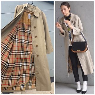 BURBERRY - 美品★ BURBERRYトレンチコート ベルトとライナー付き ステンカラーコート