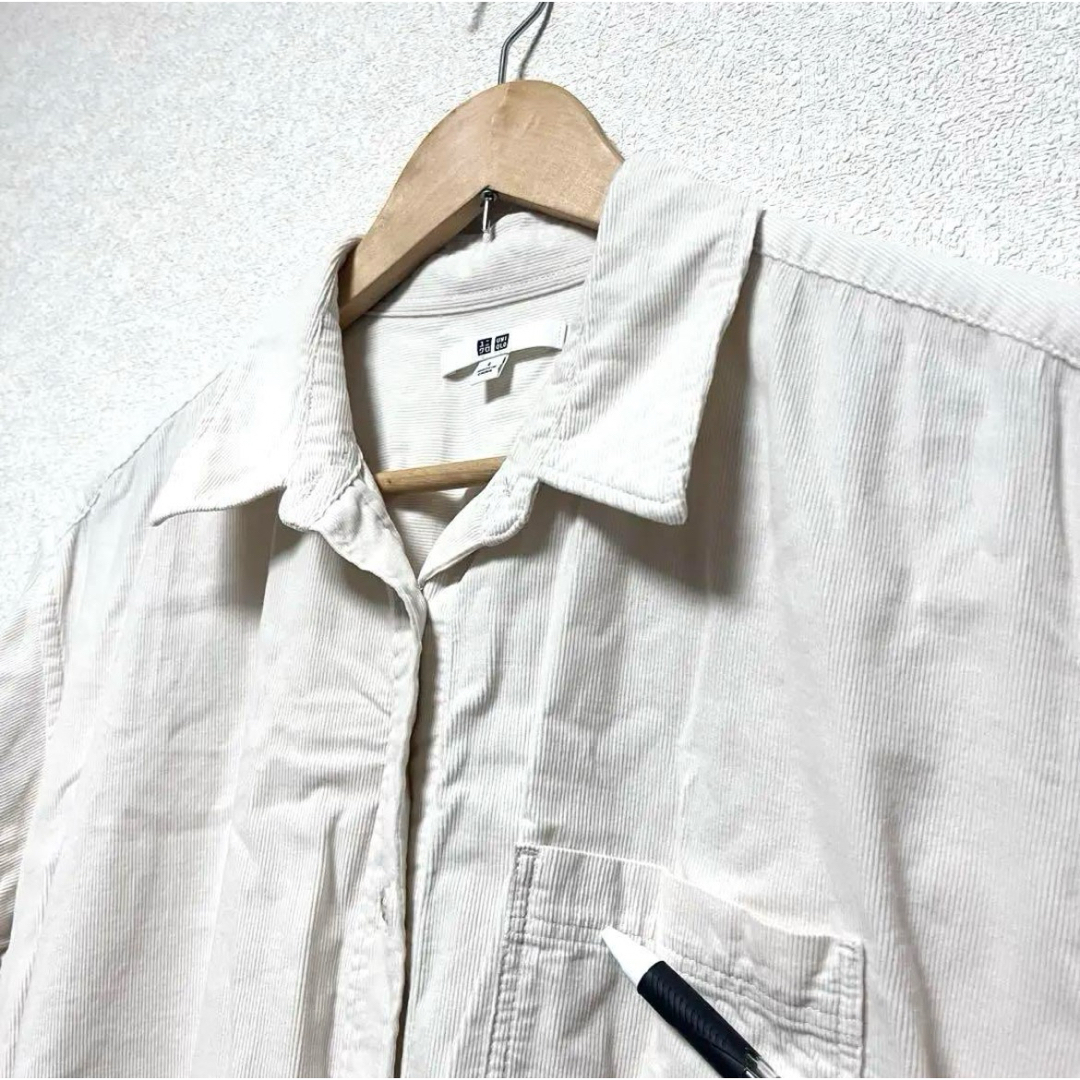 UNIQLO(ユニクロ)のユニクロ　レディース　ロングワンピース　L アウター　羽織り　白　アイボリー レディースのワンピース(ロングワンピース/マキシワンピース)の商品写真