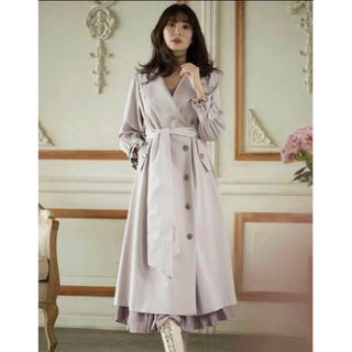 Her lip to - herlipto Belted Dress Trench Coat