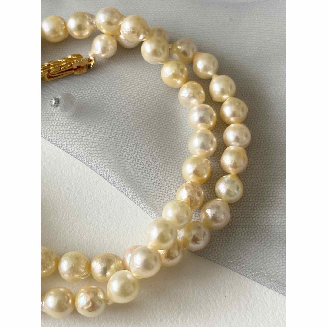 新品⭐︎天然あこや真珠　ネックレス　42cm  本真珠　セレモニーパール　結婚式 レディースのアクセサリー(ネックレス)の商品写真