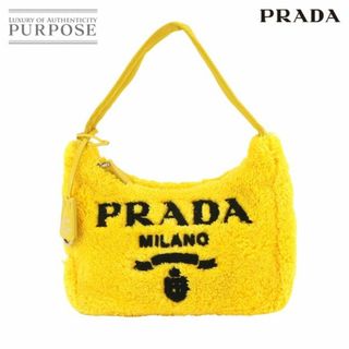 プラダ(PRADA)の新品同様 プラダ PRADA Re-Edition 2000 テリー ミニバッグ ハンド バッグ ファブリック イエロー ブラック 1NE515 VLP 90229864(ハンドバッグ)