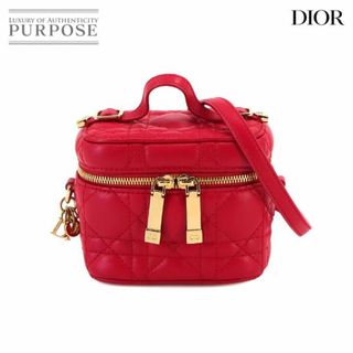 クリスチャンディオール(Christian Dior)の新品同様 クリスチャン ディオール Christian Dior レディディオール マイクロ バニティ 2way ハンド ショルダー バッグ レッド VLP 90229871(ハンドバッグ)