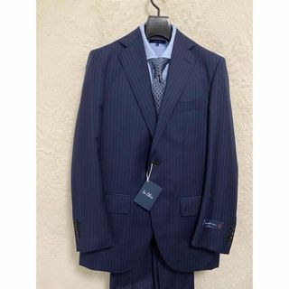 エルメネジルドゼニア(Ermenegildo Zegna)の【新品】春夏 エルメネジルドゼニア生地 メンズ スーツ Y6 M 紺 ストライプ(セットアップ)