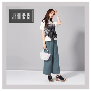 送料込み【JEANASIS】アソートスカーフビスチェTEE ジーナシスTシャツ