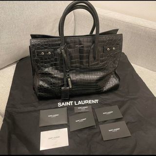 サンローラン(Saint Laurent)のSaint Laurent サックドジュール クロコ型押し  トートバッグ(トートバッグ)