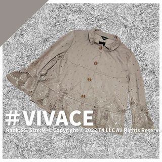 VIVACE ブラウス M〜L  新品タグ付き 茶色 ブラウン ✓1914(シャツ/ブラウス(長袖/七分))