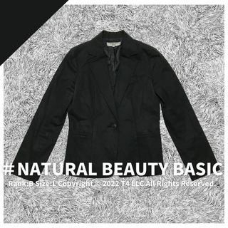 N.Natural beauty basic - NATURAL BEAUTY BASIC　テーラードジャケット　黒 ✓1913