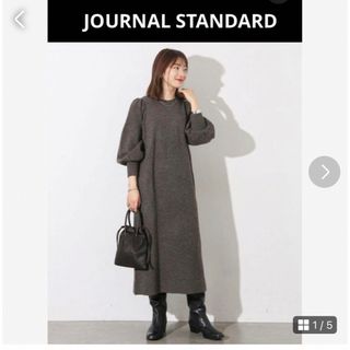 ジャーナルスタンダード(JOURNAL STANDARD)のJOURNAL STANDARD 完売　 ストレッチエアリーパフワンピース(ロングワンピース/マキシワンピース)