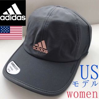 アディダス(adidas)のレア【新品】アディダス キャップ USA レディース キャップ グレー ゴルフ(キャップ)