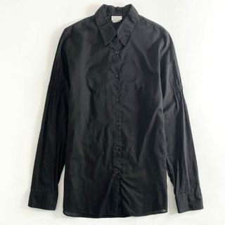 ドリスヴァンノッテン(DRIES VAN NOTEN)の12d5 《美品》 ライカ期 DRIES VAN NOTEN ドリスヴァンノッテン 長袖シャツ ロングスリーブ ブラウス 38 ブラック コットン(シャツ/ブラウス(長袖/七分))