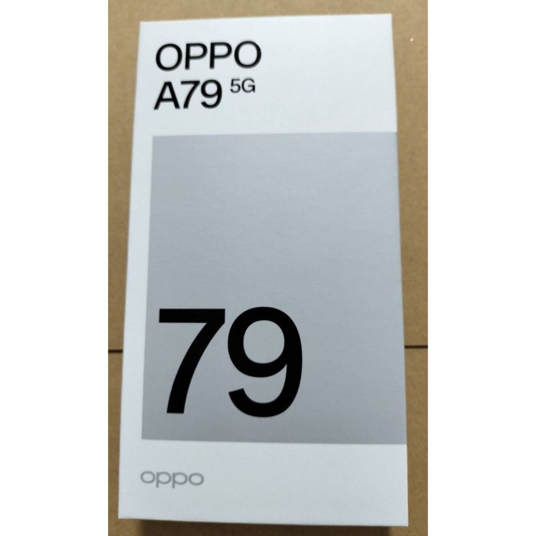 OPPO(オッポ)のOPPO A79 5G グローグリーン　未開封シュリンク有 スマホ/家電/カメラのスマートフォン/携帯電話(スマートフォン本体)の商品写真