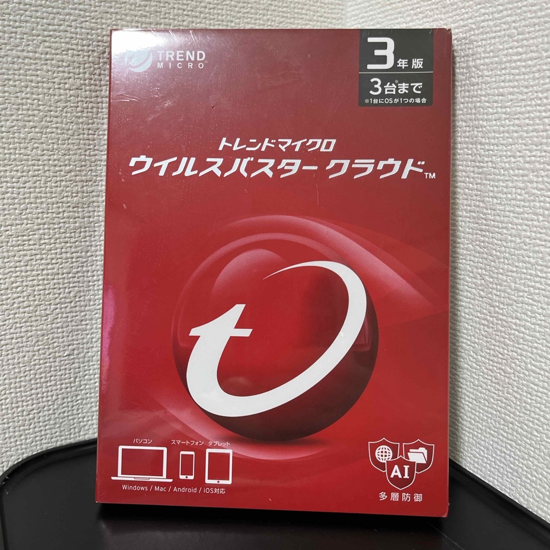 TREND MICRO ウイルスバスタークラウド 3Y PKG (2018ハツハ スマホ/家電/カメラのPC/タブレット(その他)の商品写真