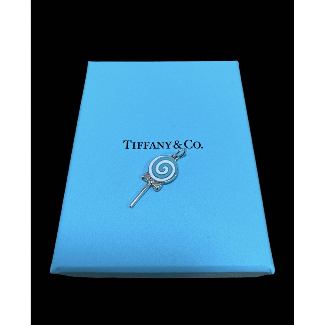 Tiffany & Co.(ティファニー)の(レア)Tiffany ロリポップ ネックレストップ チャーム　ブルー レディースのアクセサリー(チャーム)の商品写真