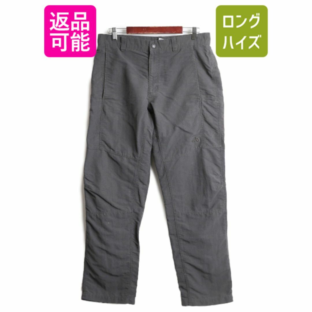 THE NORTH FACE(ザノースフェイス)のノースフェイス ナイロン パンツ メンズ 34 / 古着 The North Face アウトドア ポケット付き ストレート トレイル チャコールグレー 薄手 メンズのパンツ(その他)の商品写真