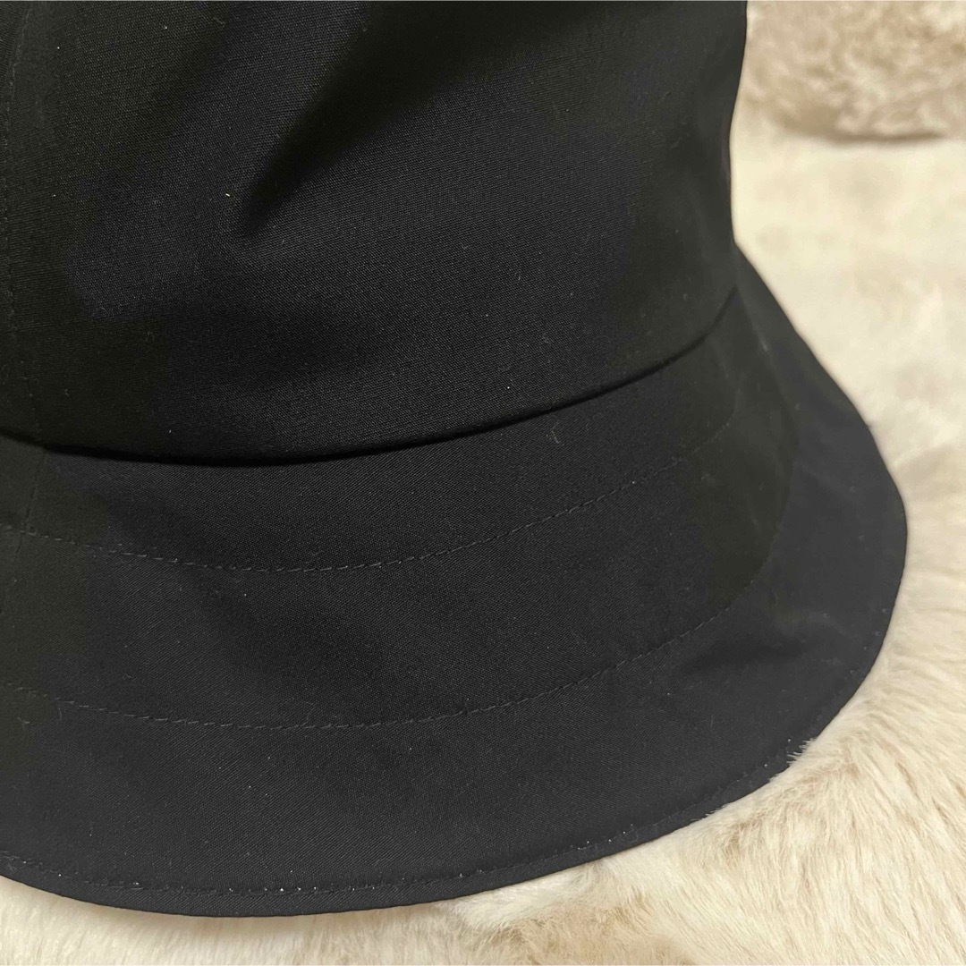 MUJI (無印良品)(ムジルシリョウヒン)の無印良品　バケットハット　黒　男女兼用 レディースの帽子(ハット)の商品写真