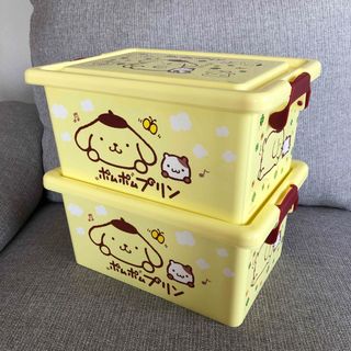 ポムポムプリン - 【新品】サンリオ　ポムポムプリン　コンテナ　小物入れ　2個