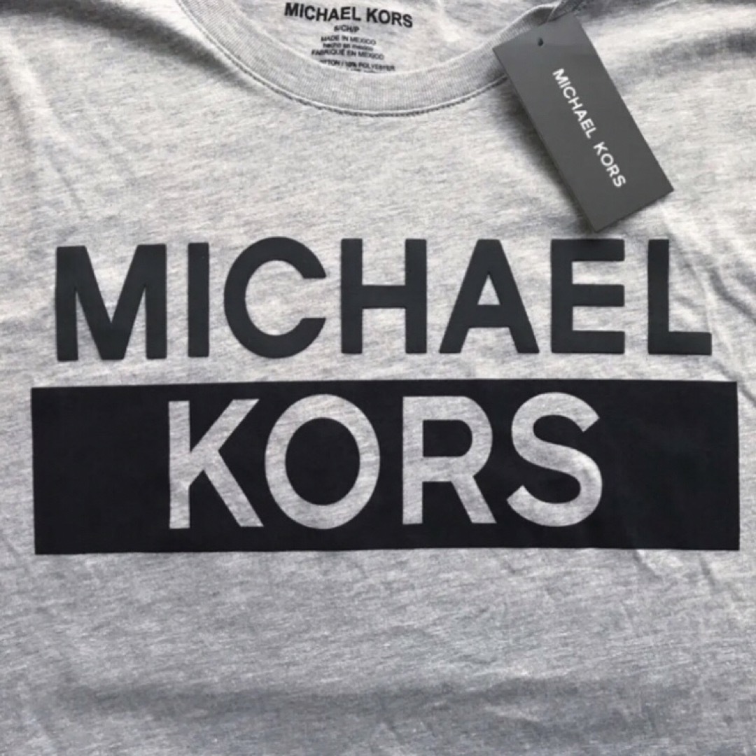 Michael Kors(マイケルコース)のレア 新品 マイケルコース USA メンズ ロング Tシャツ S グレー メンズのトップス(Tシャツ/カットソー(七分/長袖))の商品写真