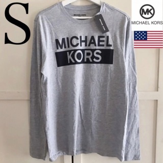 マイケルコース(Michael Kors)のレア 新品 マイケルコース USA メンズ ロング Tシャツ S グレー(Tシャツ/カットソー(七分/長袖))