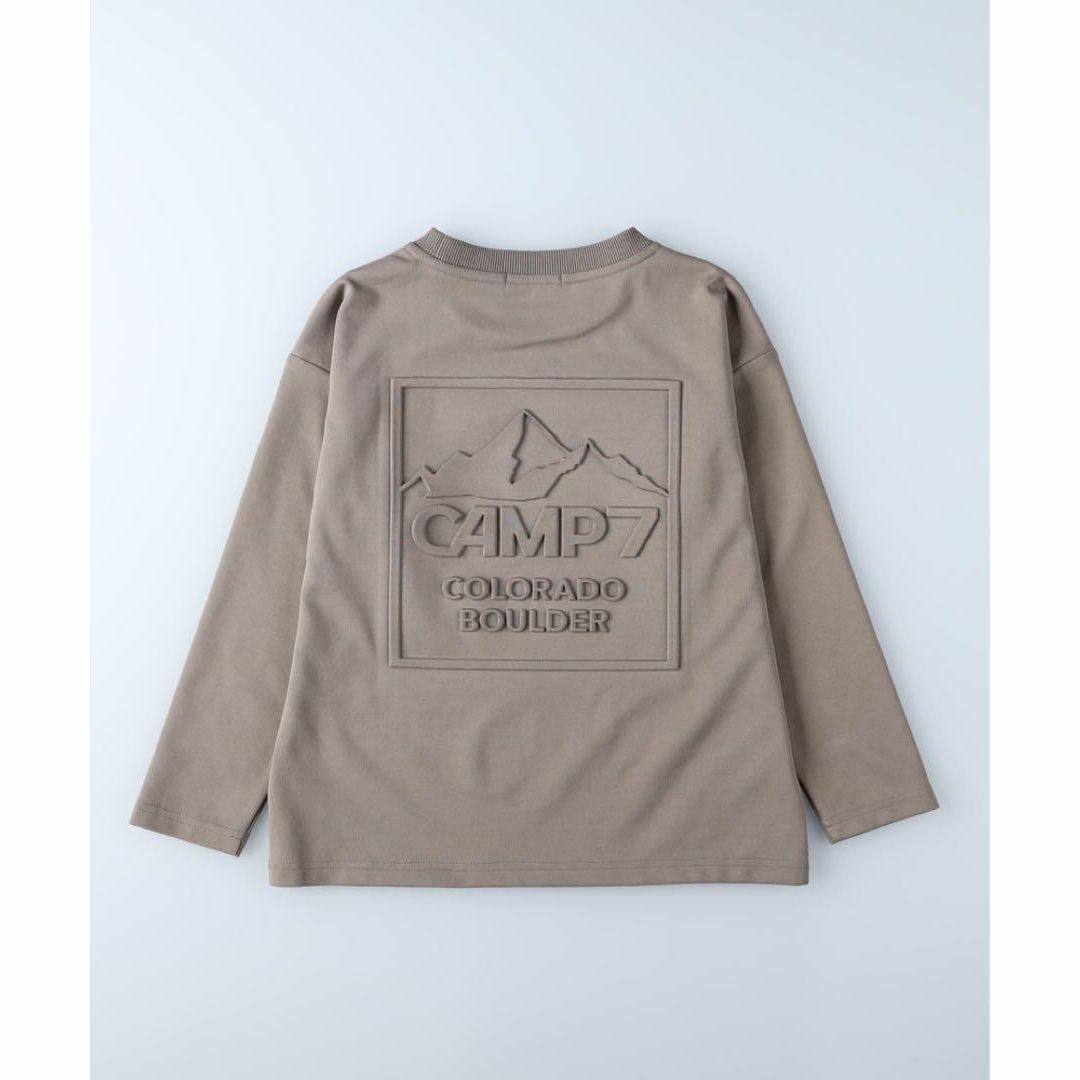 Right-on(ライトオン)の新品　CAMP7 ライトオン　エンボスロンT 長袖　キッズ　 150ベージュ キッズ/ベビー/マタニティのキッズ服男の子用(90cm~)(Tシャツ/カットソー)の商品写真