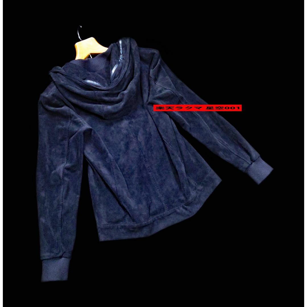 BUFFALO BOBS(バッファローボブス)の美品 BUFFALO BOBS 黒色 スエードタッチパーカー バッファローボブズ メンズのジャケット/アウター(ブルゾン)の商品写真