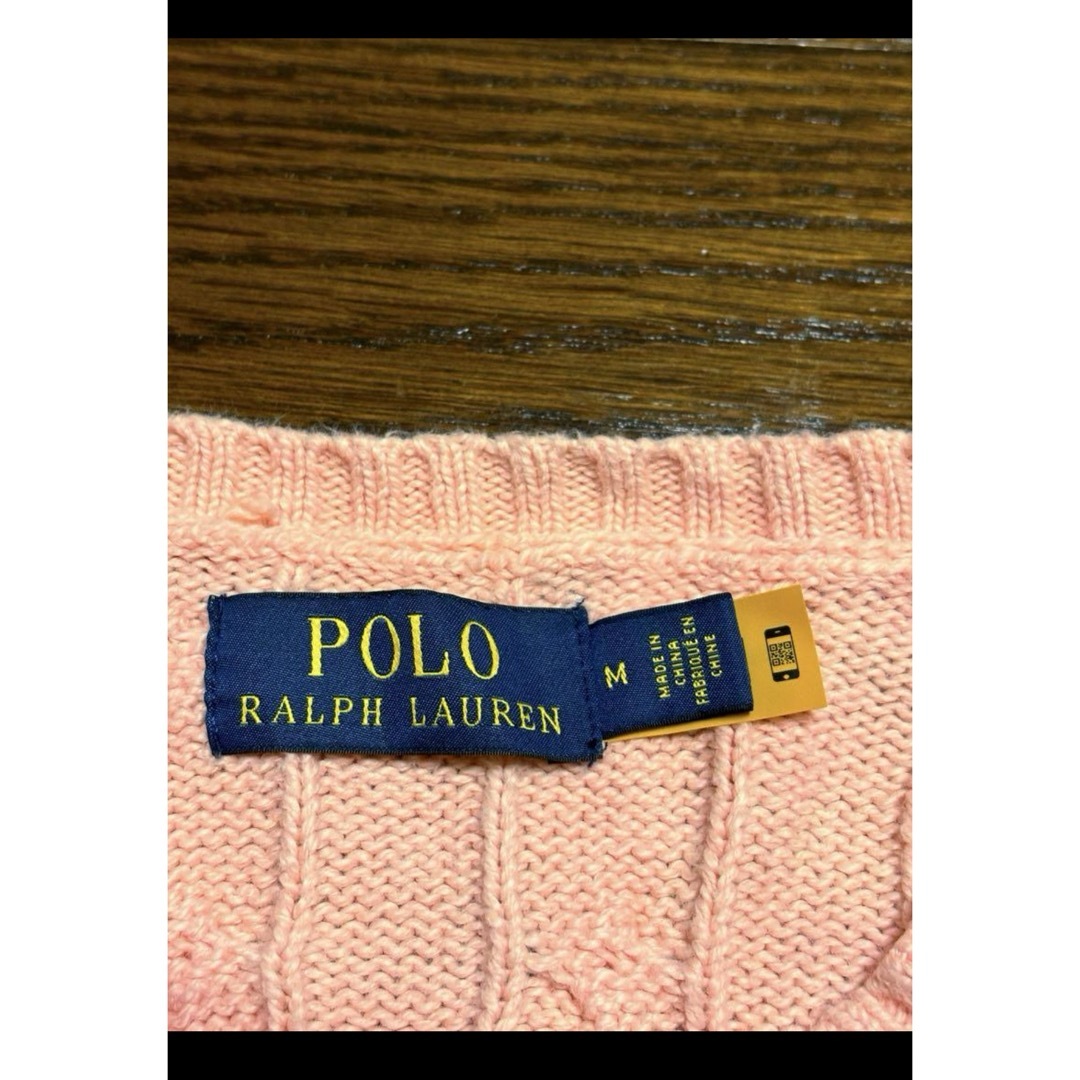 Ralph Lauren(ラルフローレン)の【希少カラー ピンク】 ラルフローレン ケーブル ニット セーター NO1881 メンズのトップス(ニット/セーター)の商品写真