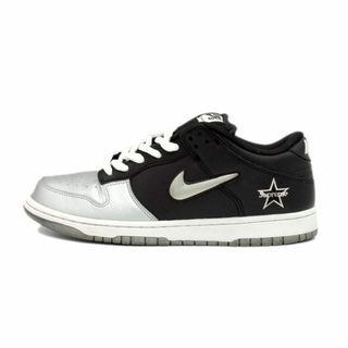 ナイキ(NIKE)のナイキ NIKE × シュプリーム Supreme ■ 【 SB DUNK DUNK LOW Metallic Silver Black CK3480 001 】 SB ダンク ロー メタリック シルバー スニーカー　f21309(スニーカー)