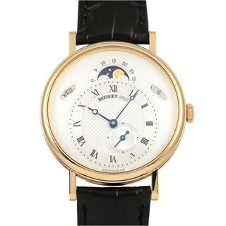 Breguet - ブレゲ Breguet クラシック デイデイト ムーンフェイズ 7337BA/1E/9V6 シルバー文字盤 中古 腕時計 メンズ