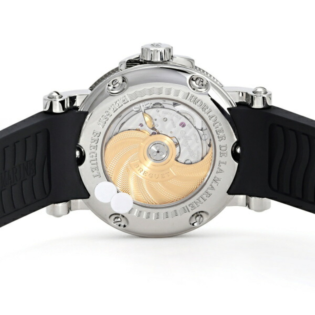 Breguet(ブレゲ)のブレゲ Breguet マリーン II ラージデイト 5817ST/12/5V8 シルバー文字盤 中古 腕時計 メンズ メンズの時計(腕時計(アナログ))の商品写真