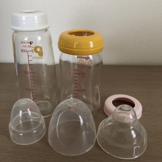 ピジョン(Pigeon)のピジョン母乳実感 哺乳瓶(ガラス製)160mL、200mL、桶谷式ピンクキャップ(哺乳ビン)