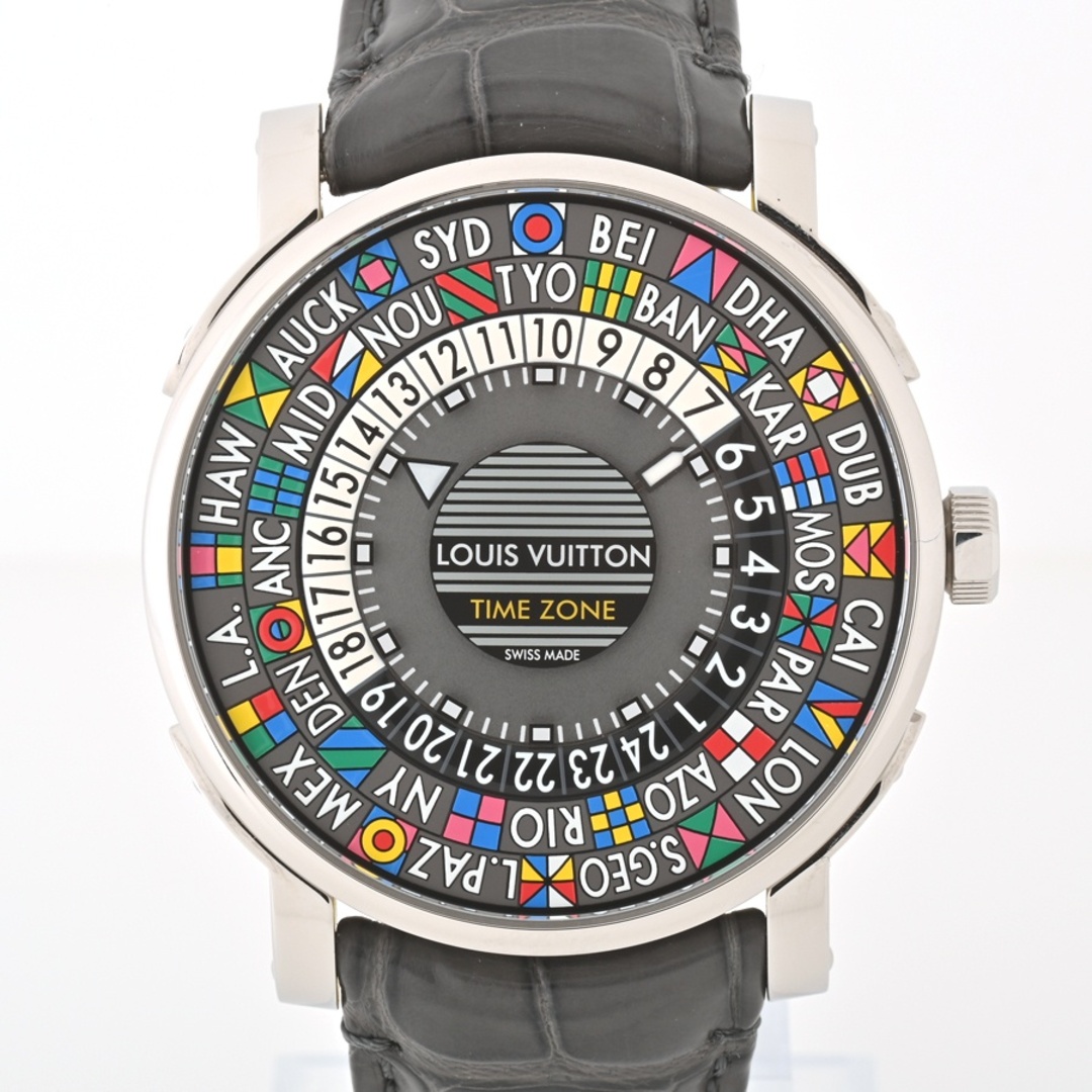 ルイヴィトン / LOUIS VUITTON    エスカル タイムゾーン   Q5D20　自動巻き　ワールドタイム  　【中古】 商品番号 E-155297 メンズの時計(腕時計(アナログ))の商品写真