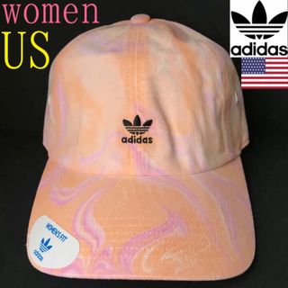 アディダス(adidas)のレア【新品】アディダス キャップ 帽子 USA レディース マーブル柄(キャップ)