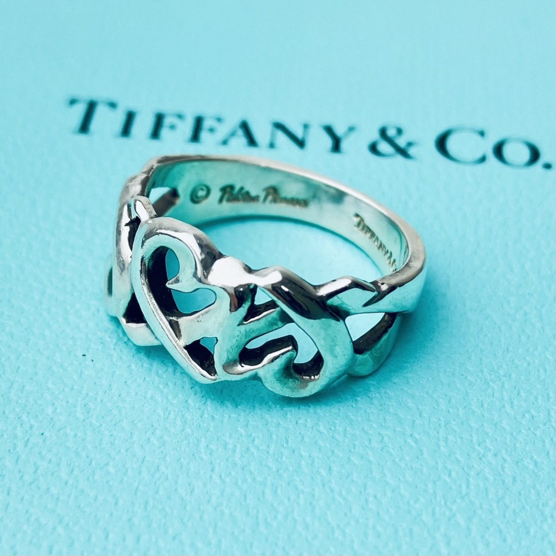 Tiffany & Co.(ティファニー)のティファニー 指輪 ラビングハート トリプル SV925 6号 レディースのアクセサリー(リング(指輪))の商品写真