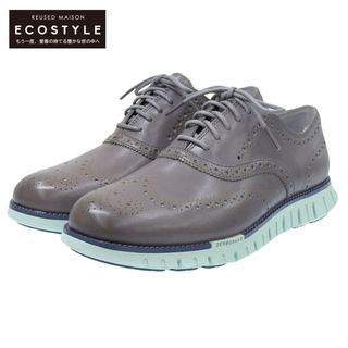 コールハーン 未使用 COLE HAAN コールハーン ゼログランド リマスタード ウィングチップ オックスフォード シューズ トルネード クラウドブルー 9 1/2 M 9 1/2 M