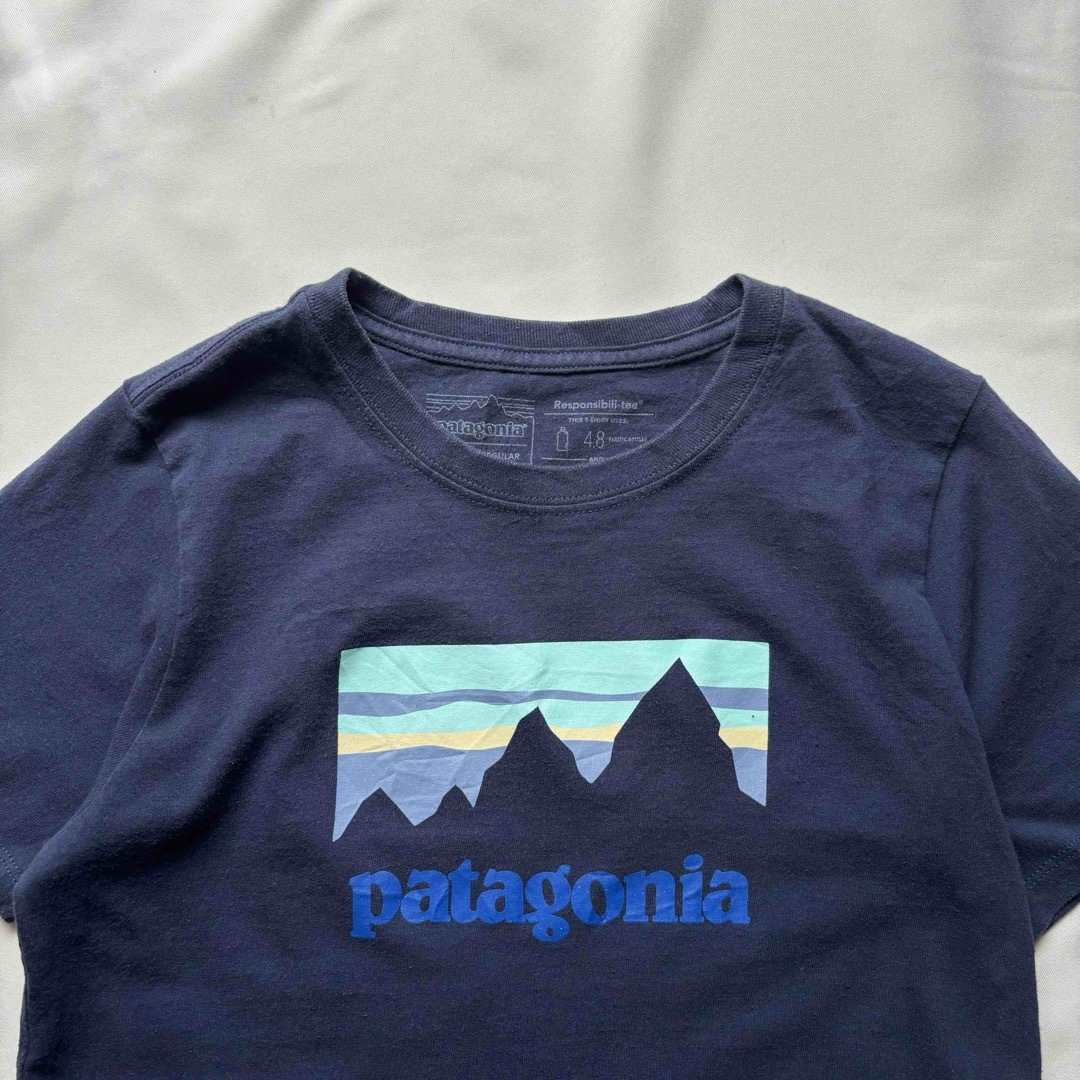 patagonia(パタゴニア)のPatagonia ネイビー ロゴTEE レディースのトップス(Tシャツ(半袖/袖なし))の商品写真